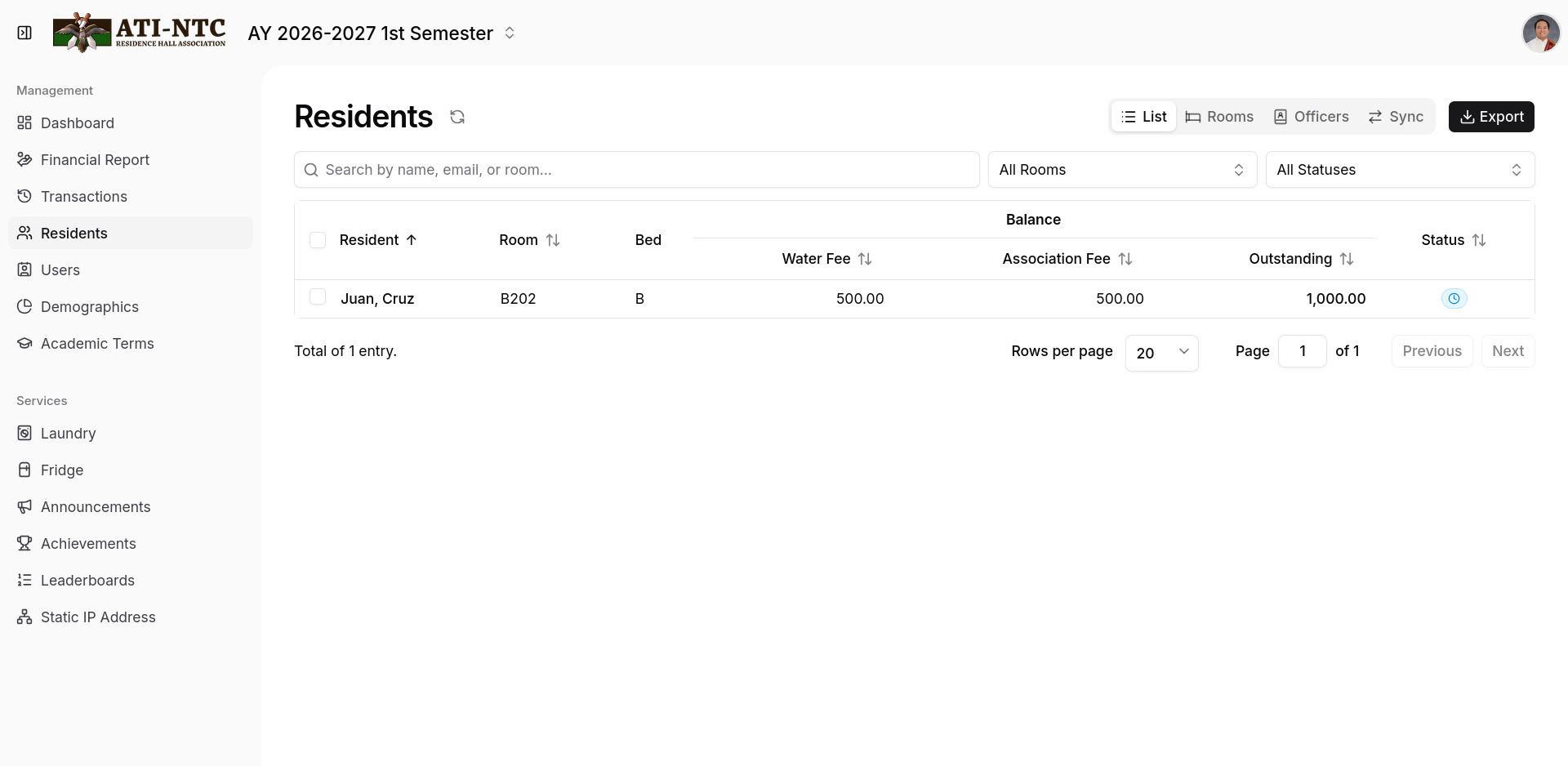 Preview image 6 of project Hall Association One (HAOne)