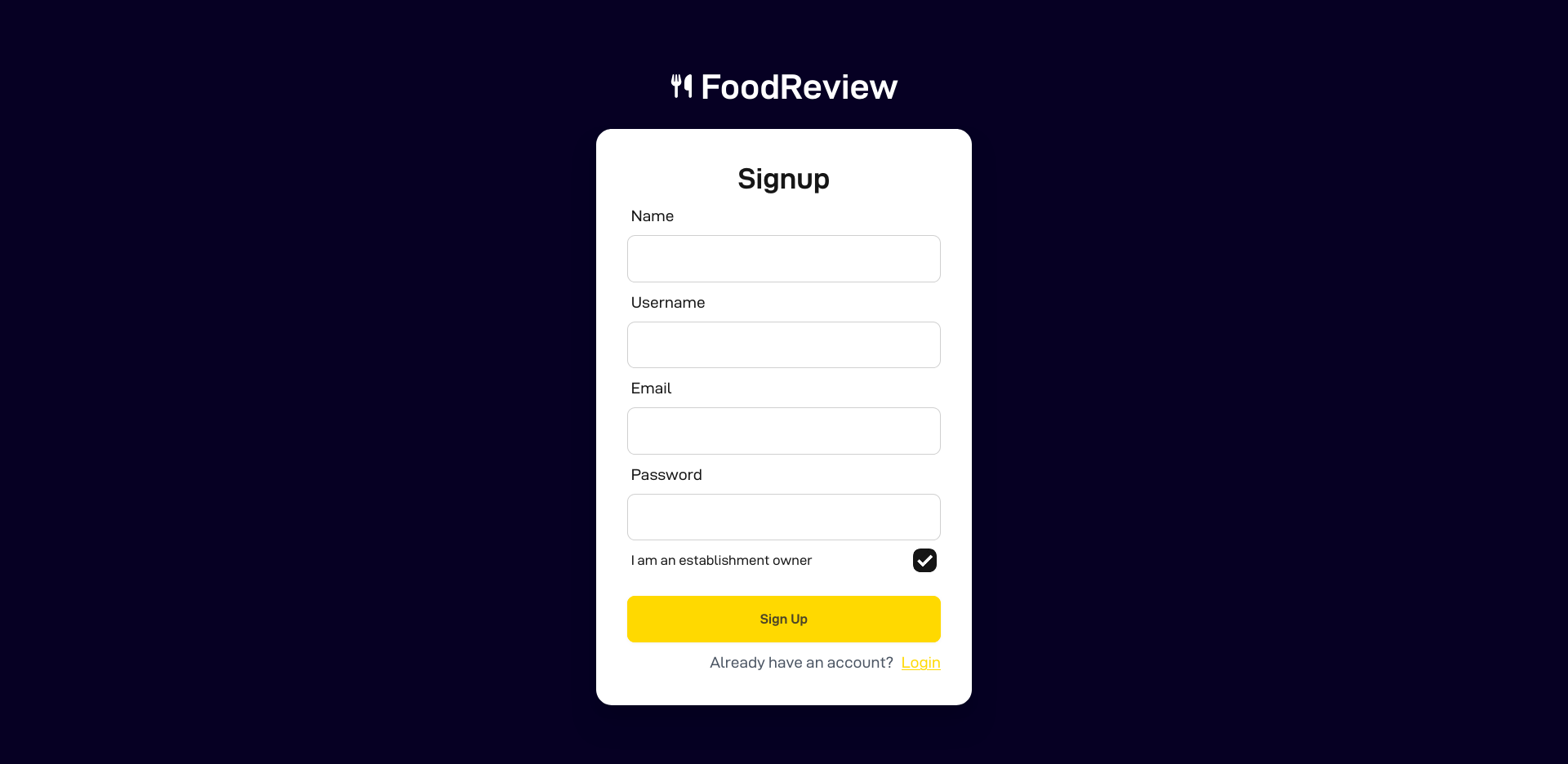 Preview image 2 of project Food Review